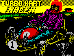 Turbo Kart Racer (ZX Spectrum) screenshot: Loading screen.