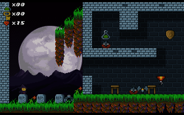 Lala: Prologue (DOS) screenshot: The first room of the game