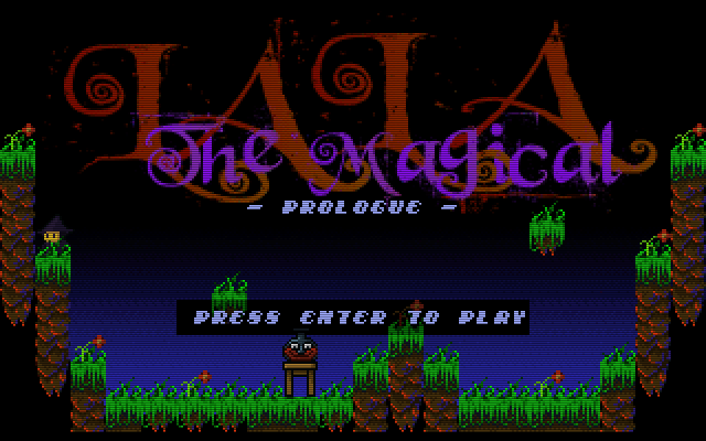 Lala: Prologue (DOS) screenshot: Interactive title screen