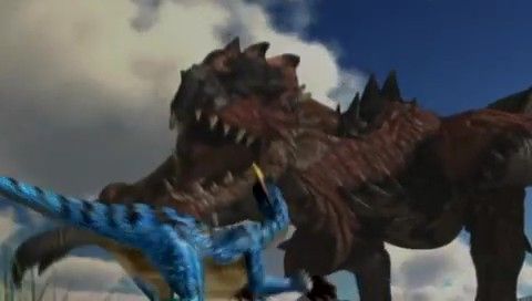 Monster Hunter: Freedom (PSP) screenshot: A shot from intro