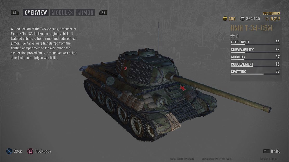 Screenshot of World of Tanks: HMH T-34-85M Ultimate (PlayStation 4 ...