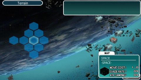 R-Type Command (PSP) screenshot: Preview of the battle field