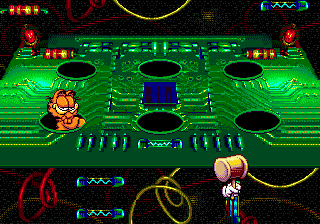 Garfield: Caught in the Act (Genesis) screenshot: Mini game