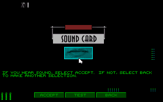 Command & Conquer (DOS) screenshot: sound card done