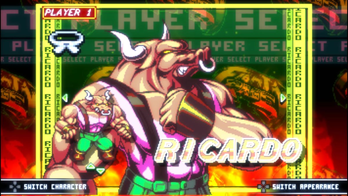 Fight'N Rage (Windows) screenshot: Character selection screen