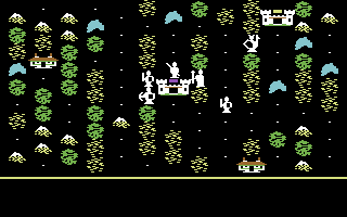 Parthian Kings (Commodore 64) screenshot: The computer has deployed his troops.