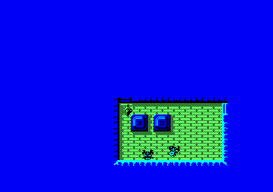 Rana Rama (Amstrad CPC) screenshot: Start of the game.