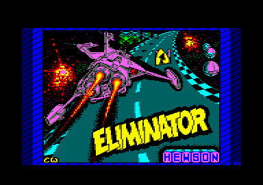 Eliminator (Amstrad CPC) screenshot: Loading screen.