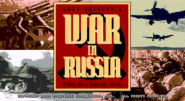 Gary Grigsby's War in Russia (DOS) screenshot: Title screen