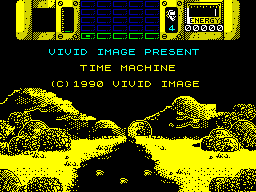 Time Machine (ZX Spectrum) screenshot: Title screen.