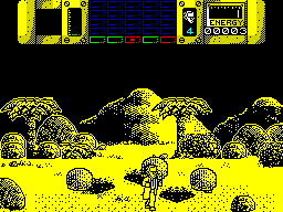 Time Machine (ZX Spectrum) screenshot: Your actions affect the future.