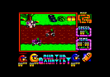 Run the Gauntlet (Amstrad CPC) screenshot: Buggy's