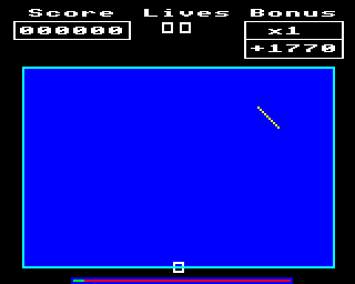 Frenzy (BBC Micro) screenshot: Starting the game