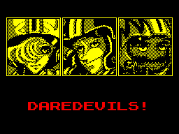 U.N. Squadron (ZX Spectrum) screenshot: Daredevils!