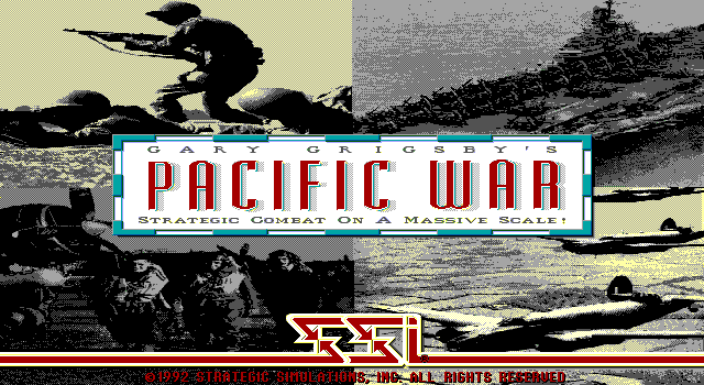Gary Grigsby's Pacific War (DOS) screenshot: Title screen