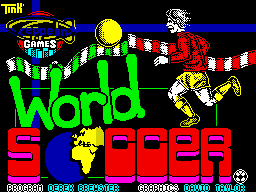 World Soccer (ZX Spectrum) screenshot: Loading screen.