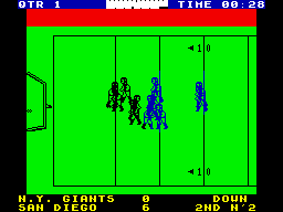 Fantastic American Football (ZX Spectrum) screenshot: It's good.