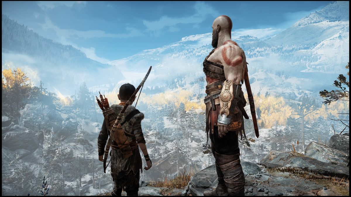 God of War (PlayStation 4) screenshot: There are many places in the game when you can just stop to admire the view