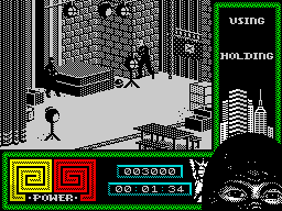 Last Ninja 2: Back with a Vengeance (ZX Spectrum) screenshot: Let's fight.