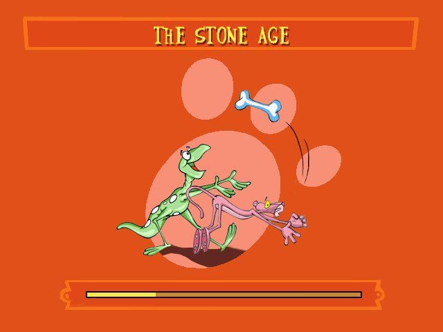 Pink Panther: Pinkadelic Pursuit (Windows) screenshot: I didn't know uncle Pink had a time-machine