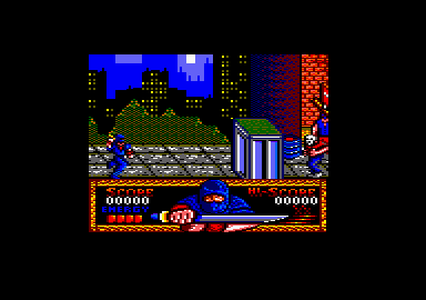 Ninja Gaiden (Amstrad CPC) screenshot: Let's go.