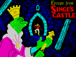 Dragon's Lair Part II: Escape from Singe's Castle (ZX Spectrum) screenshot: Loading screen.