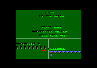 Manchester United (Amstrad CPC) screenshot: Next match.