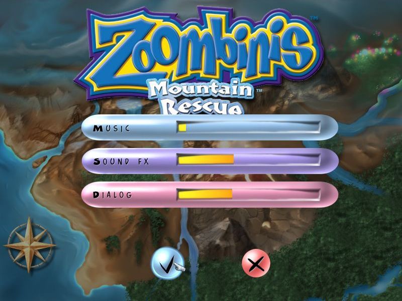 Zoombinis: Mountain Rescue (Windows) screenshot: In game configuration options
