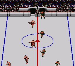 Blades of Steel (NES) screenshot: Warm up