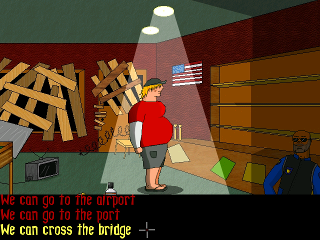 Escape from the Chaotic City (Windows) screenshot: Conversation with a survivor