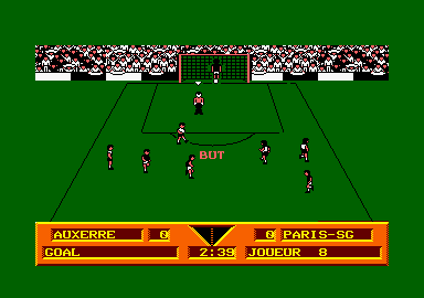 Gazza's Super Soccer (Amstrad CPC) screenshot: Goal.
