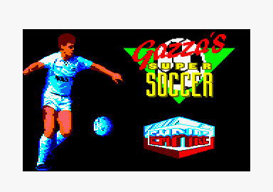 Gazza's Super Soccer (Amstrad CPC) screenshot: Loading screen.