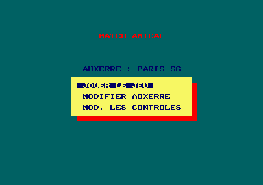 Gazza's Super Soccer (Amstrad CPC) screenshot: Next game.