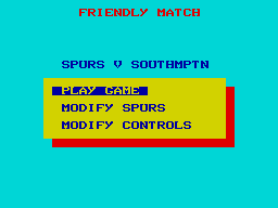 Gazza's Super Soccer (ZX Spectrum) screenshot: Next match.
