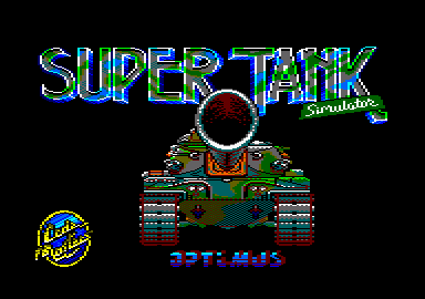 Super Tank Simulator (Amstrad CPC) screenshot: Loading screen.