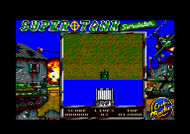 Super Tank Simulator (Amstrad CPC) screenshot: Let's go.