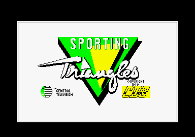Sporting Triangles (Amstrad CPC) screenshot: Loading screen.