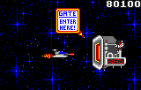 Gates of Zendocon (Lynx) screenshot: Entering a gate transports you to a different universe