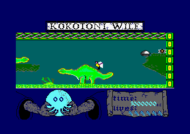 Kokotoni Wilf (Amstrad CPC) screenshot: Let's go.