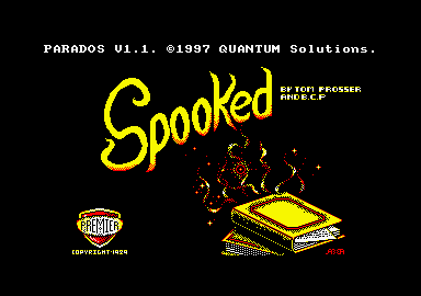 Spooked (Amstrad CPC) screenshot: Loading screen.