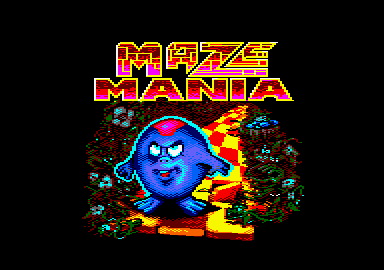 Maze Mania (Amstrad CPC) screenshot: Loading screen.