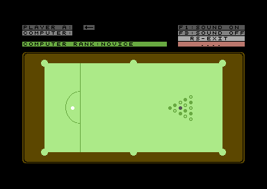 Snooker & Pool (Commodore 64) screenshot: About to break in Pool.