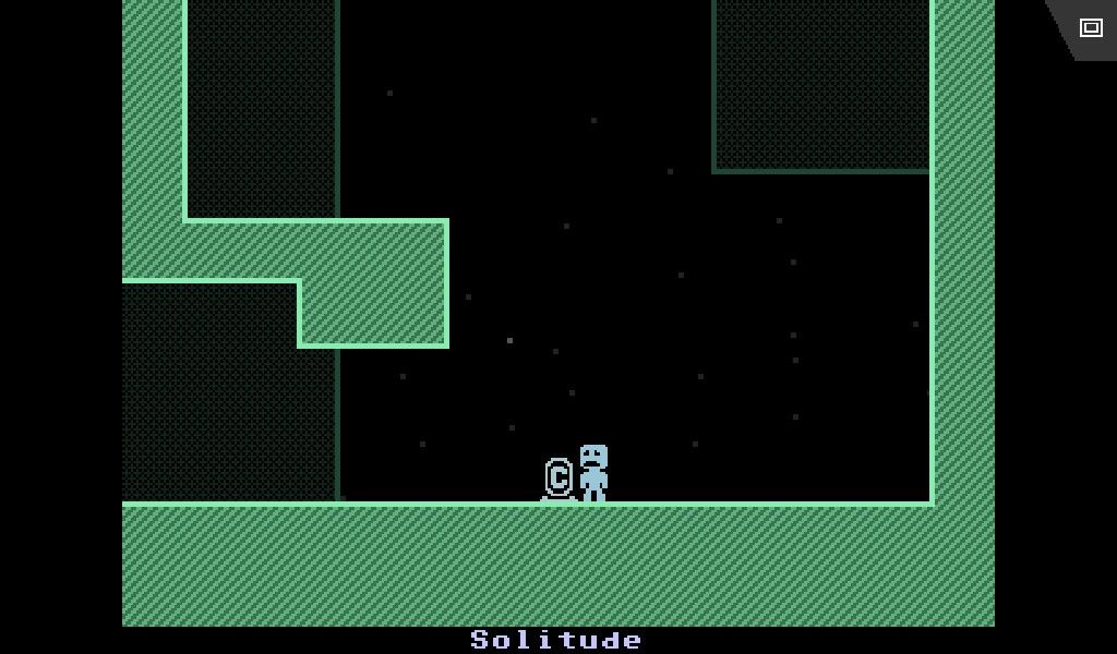 VVVVVV (Android) screenshot: Third room "Solitude"