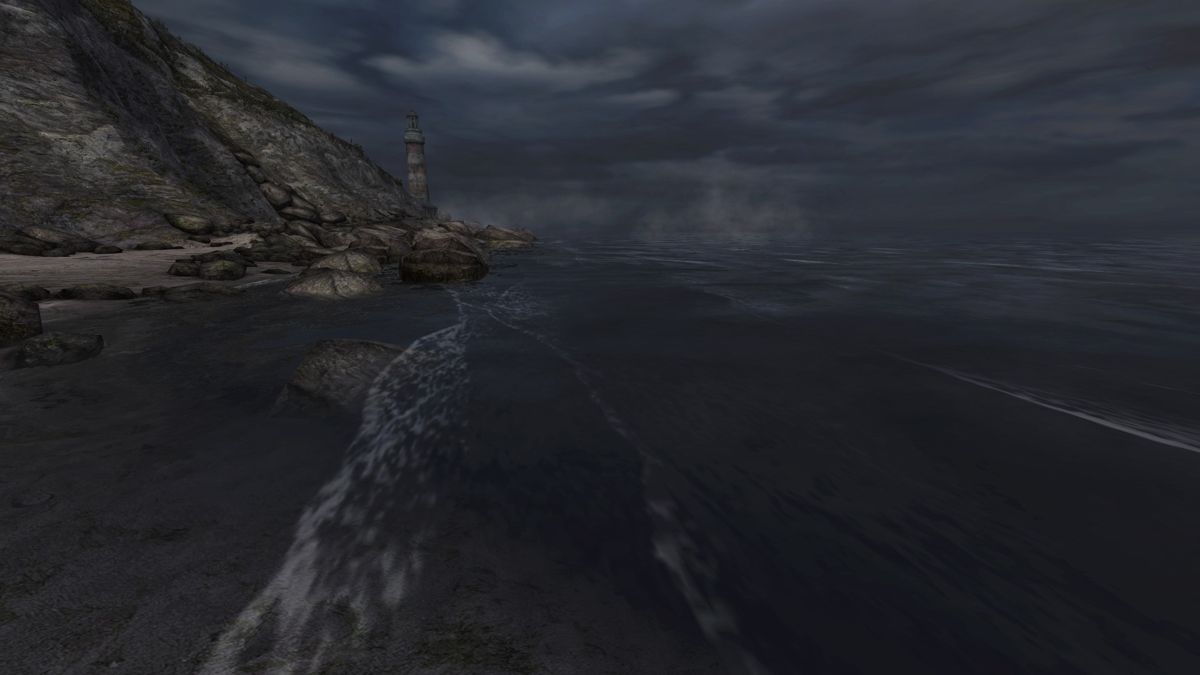 Dear Esther: Landmark Edition (Windows) screenshot: Some sort of drowning in the sea is possible though game will re-spawn you on the shore again