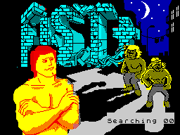 Exploding Fist + (ZX Spectrum) screenshot: Loading screen.