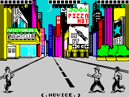 Exploding Fist + (ZX Spectrum) screenshot: Let's go.
