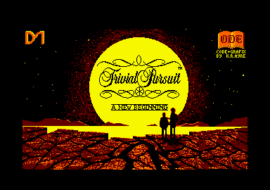 Trivial Pursuit: A New Beginning (Amstrad CPC) screenshot: Loading screen.