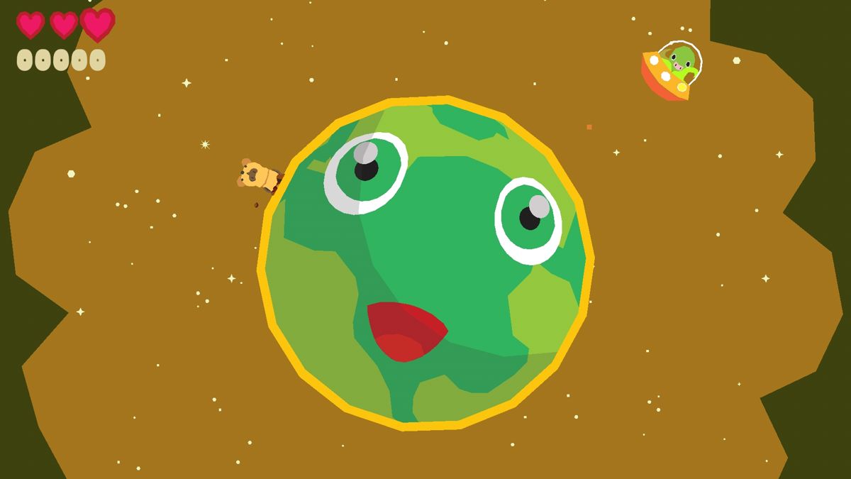 Planet Quest (Android) screenshot: Almost looks like Earth with green oceans.