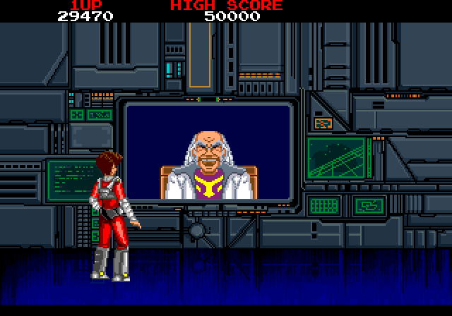 Raimais (Arcade) screenshot: Intermission cutscene (Japanese version)