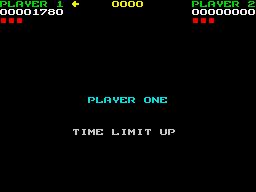 Tower Toppler (ZX Spectrum) screenshot: Time limit... eh.